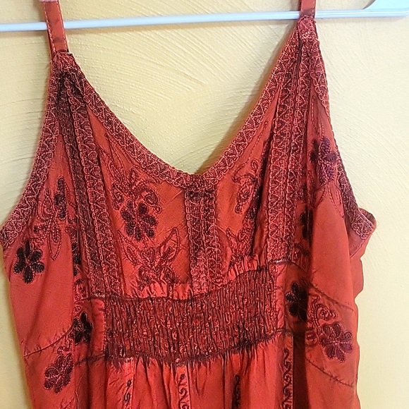 Beautiful ombre rust and brown dress - Picture 2 of 4
